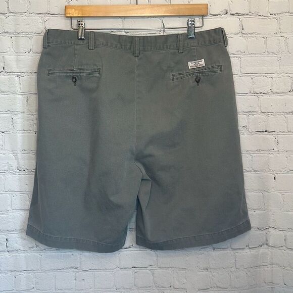 Polo Ralph Lauren Mens Dark Khaki Chino Tyler Shorts Pleated Front 38 - Picture 4 of 8